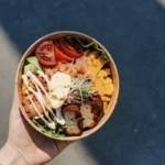 Delicious and Colorful Burger Bowl