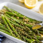 how long does it take to roast asparagus with lemon-garlic sauce.