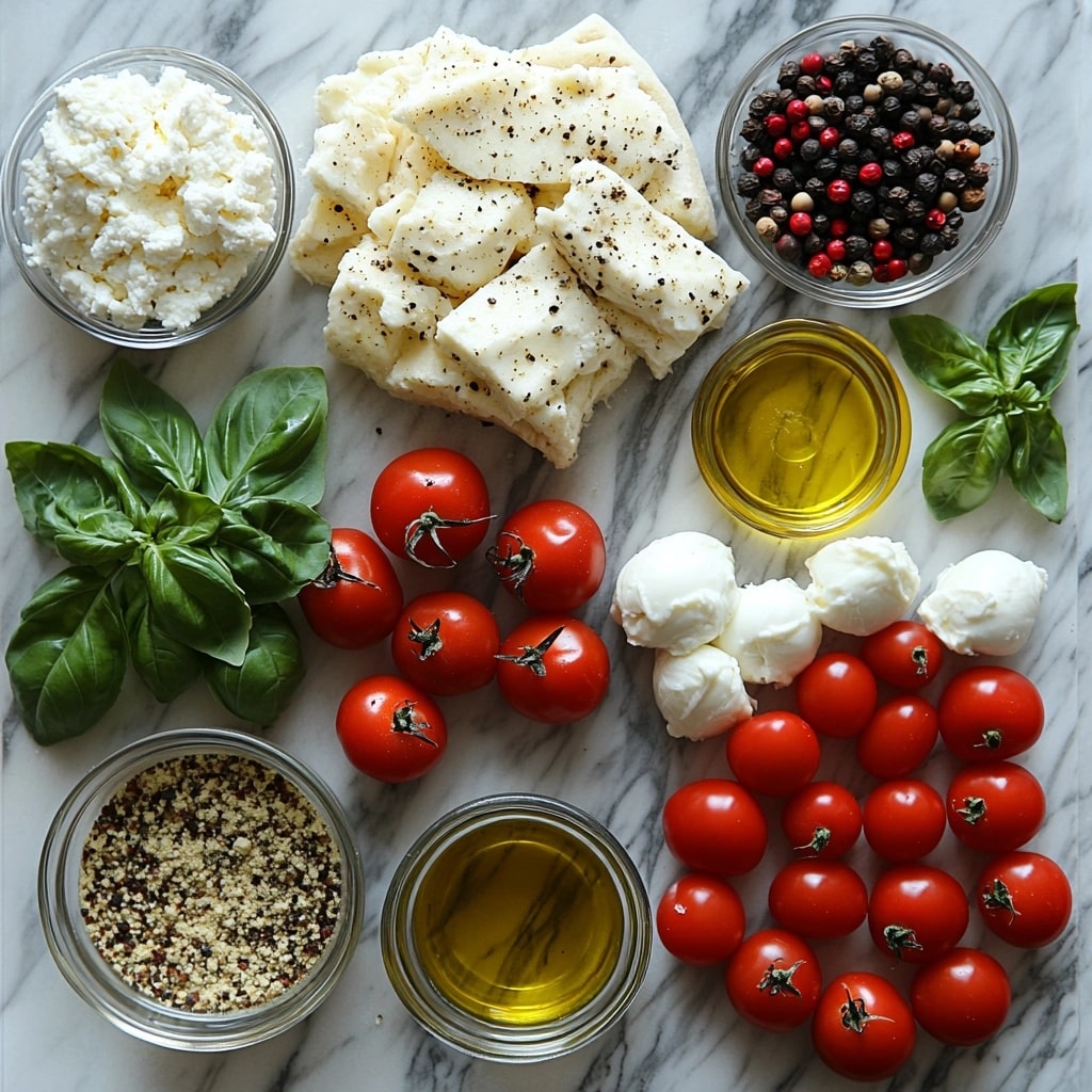 No Knead Focaccia Pizza: Crispy, Chewy & Effortless Homemade Favorite No Knead Focaccia Pizza focaccia pizza ingredients top view