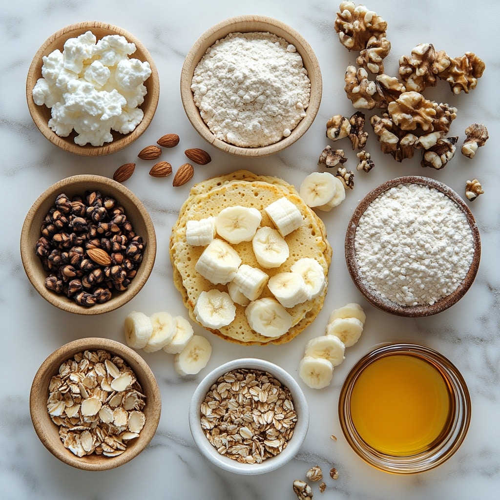 Keto Banana Cottage Cheese Pancakes: Low‑Carb Delight keto banana cottage cheese pancakes Keto banana cottage cheese pancake ingredients flat lay